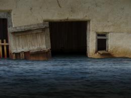 Flooded barn